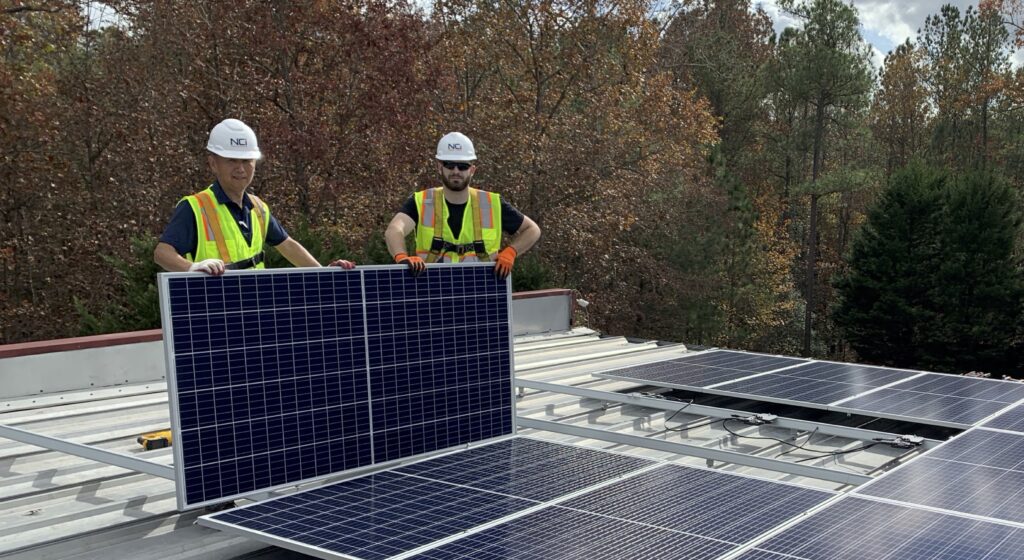 NCI Team of Solar Energy Installation Technicians